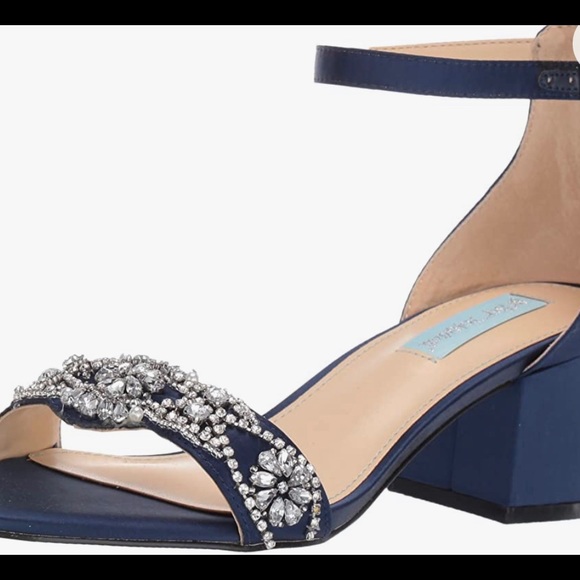 Blue by Betsey Johnson Women's SB-Mel Heeled Sandal, Navy - Picture 6 of 7